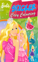 Barbie : Sticker Copy Colouring